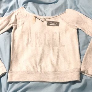 Victoria’s Secret fashion show bling sequins sweatshirt Angel Xs new gift crew